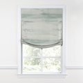 Relaxed Roman Shade in Up In The Sky - Aqua