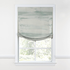 Relaxed Roman Shade in Up In The Sky - Aqua