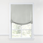 Relaxed Roman Shade in Baldwin - Fog
