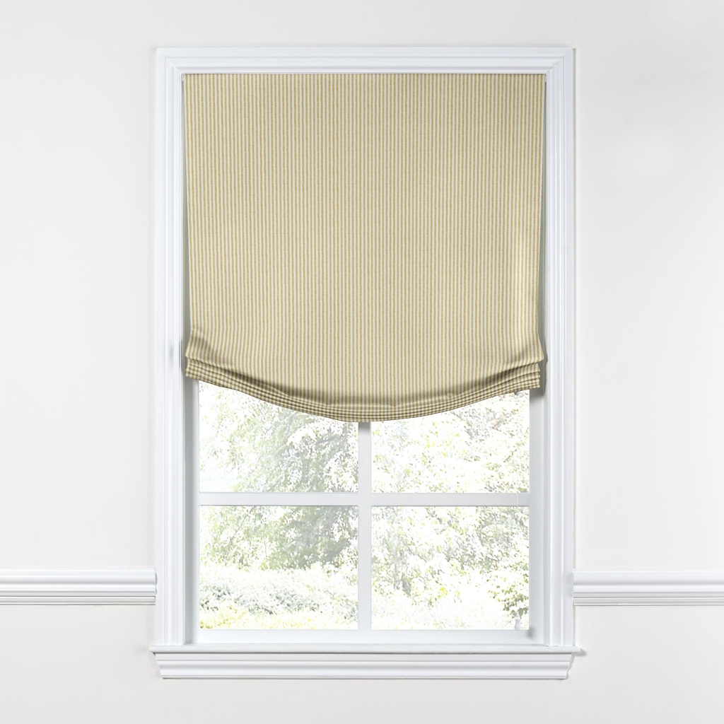 Relaxed Roman Shade in Baldwin - Goldenrod
