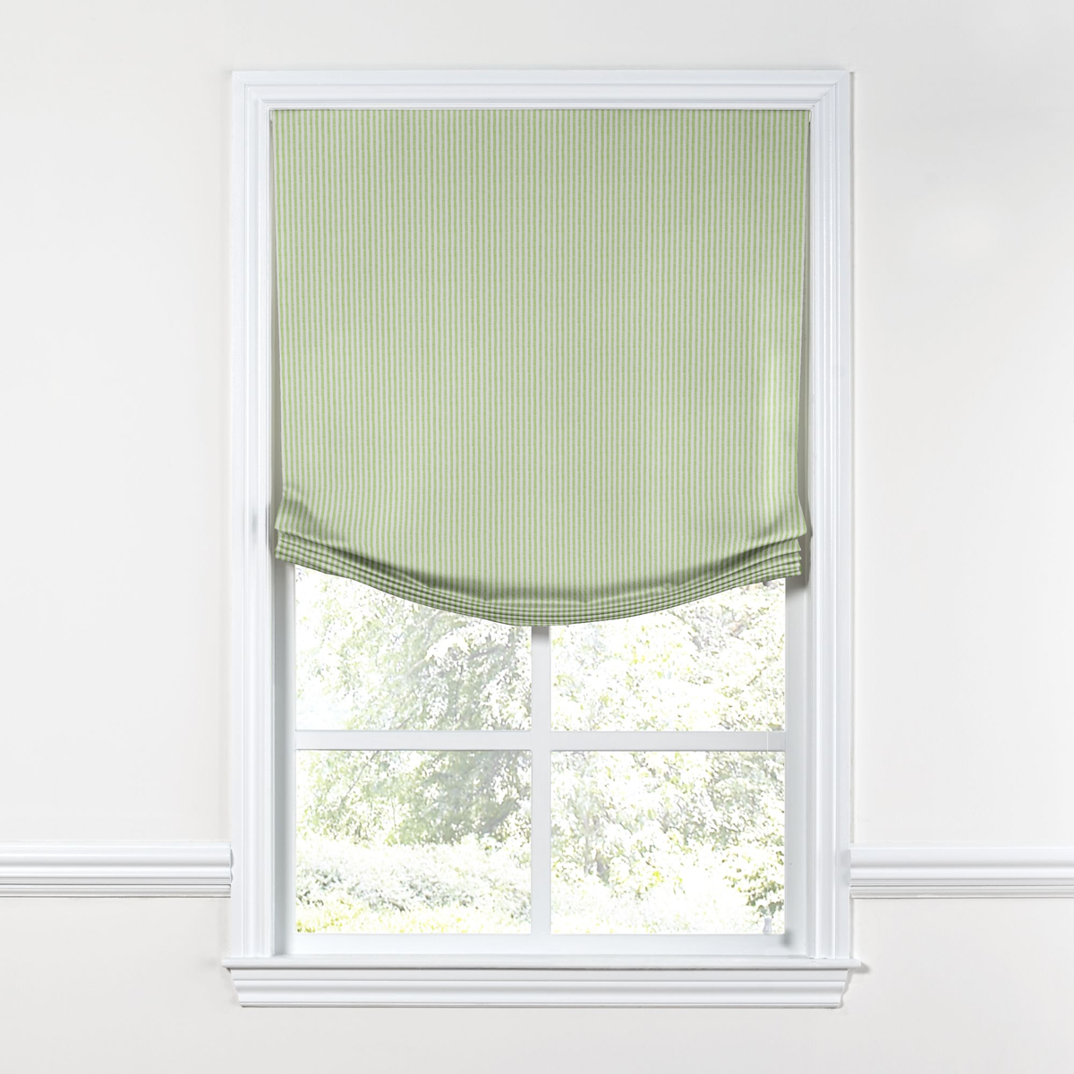 Relaxed Roman Shade in Baldwin - Grass