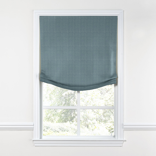 Relaxed Roman Shade in Moray - Chambray