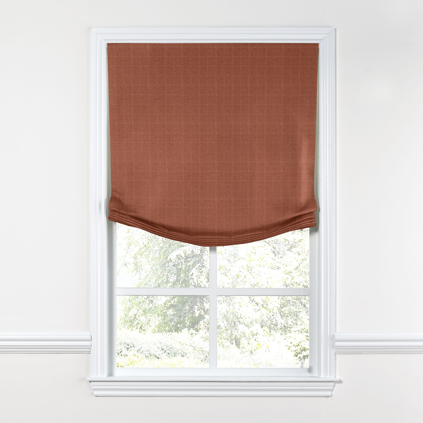Relaxed Roman Shade in Moray - Clay