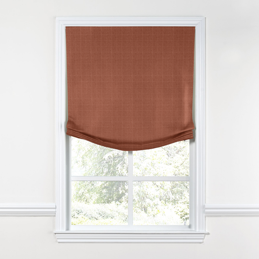 Relaxed Roman Shade in Moray - Clay