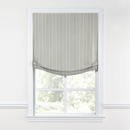 Relaxed Roman Shade in Murali - Linen