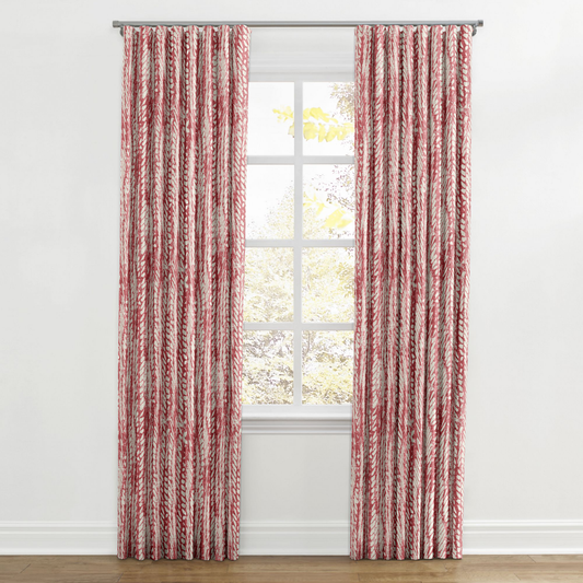 Ripplefold Drapery in Rope Walk - Grenadine