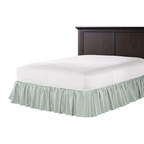 Ruffle Bedskirt in Baldwin - Cornflower