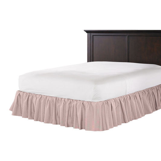Ruffle Bedskirt in Baldwin - Scarlet