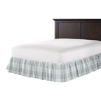 Ruffle Bedskirt in Falmouth - Asphalt