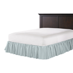 Ruffle Bedskirt in Murali - Mist