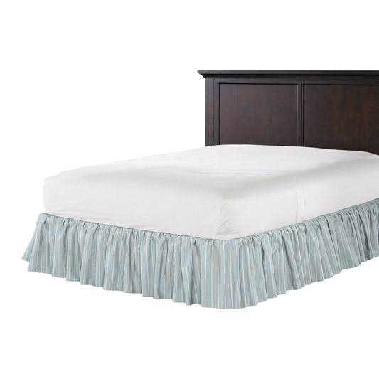 Ruffle Bedskirt in Murali - Mist