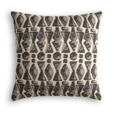 Throw Pillow in Sand Storm - Black