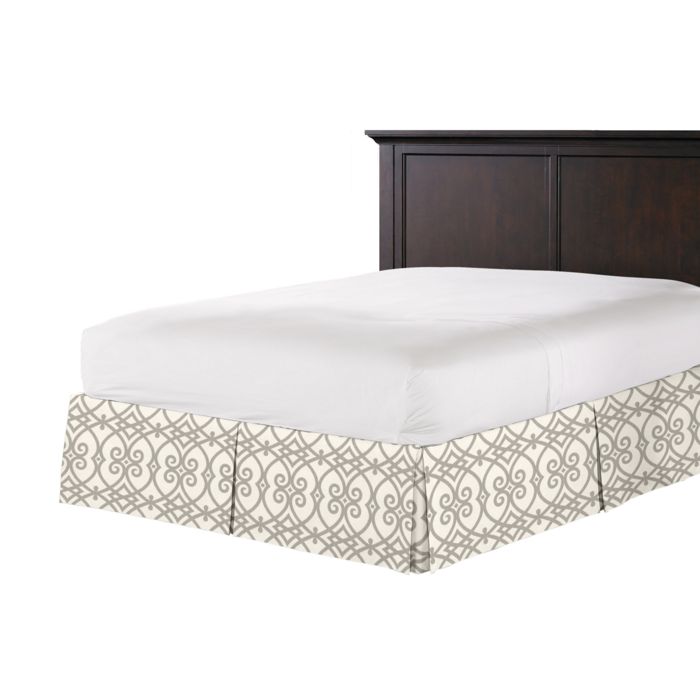 Tailored Bedskirt in Scrolling Along - Elephant