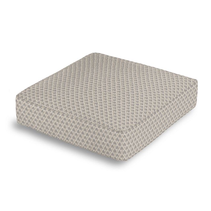 Box Floor Pillow in Shape Up - Silver
