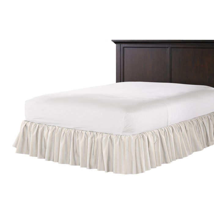 Ruffle Bedskirt in Show Stopper - Silver