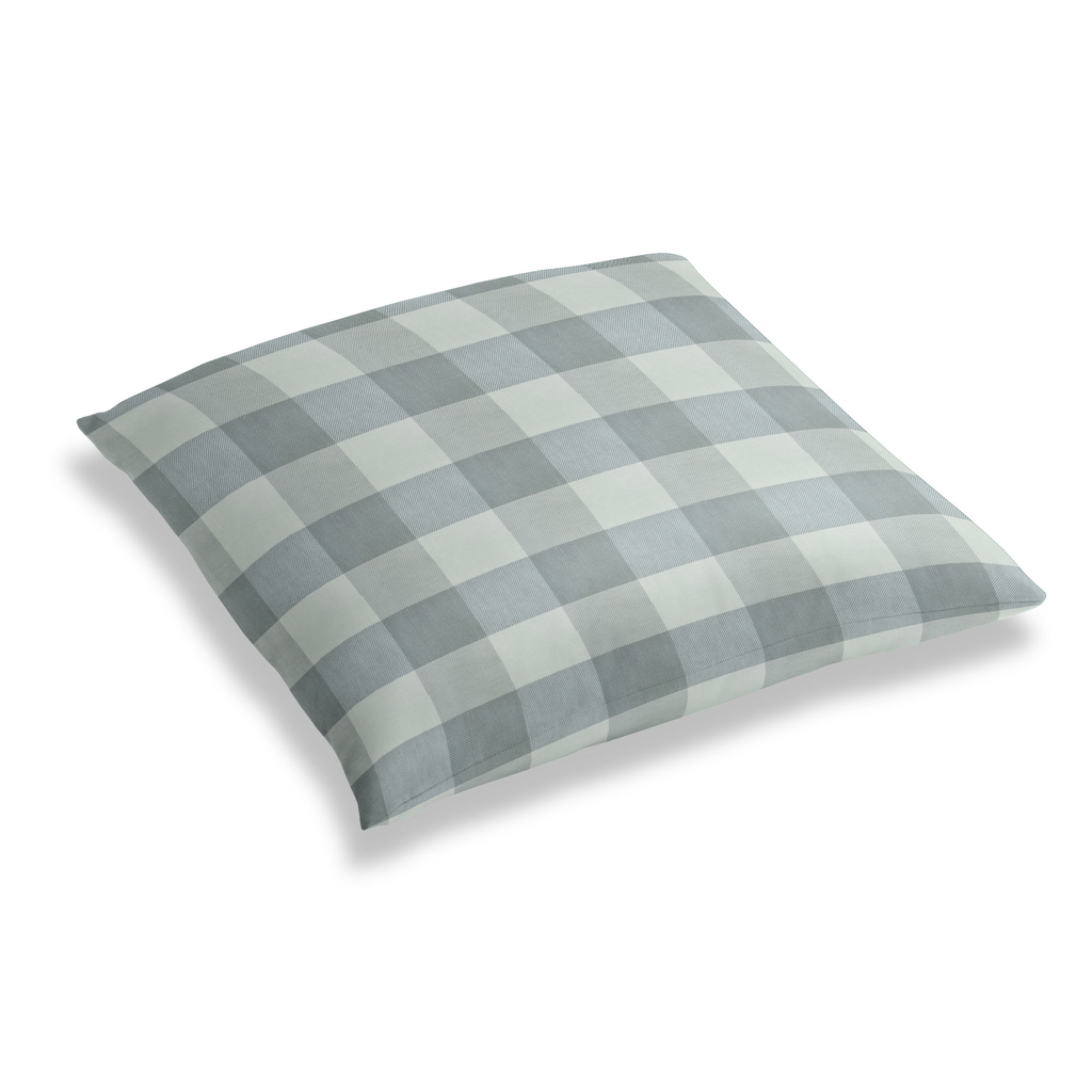 Simple Floor Pillow in Foxy Plaid - Dusk
