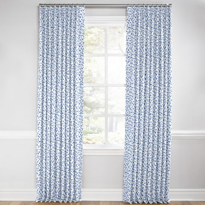Euro Pleat Drapery in Spot On - Azure