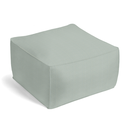 Square Pouf in Baldwin - Cornflower