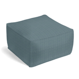 Square Pouf in Moray - Chambray