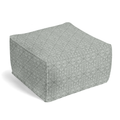 Square Pouf in Palazzo - Gray