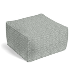 Square Pouf in Palazzo - Gray