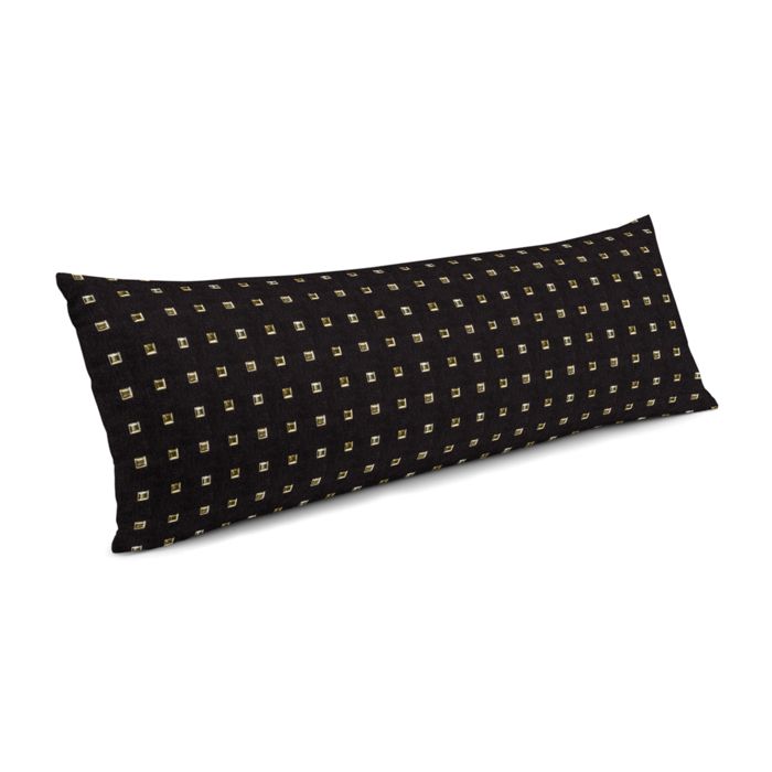 Large Lumbar Pillow in Stud Muffin - Black