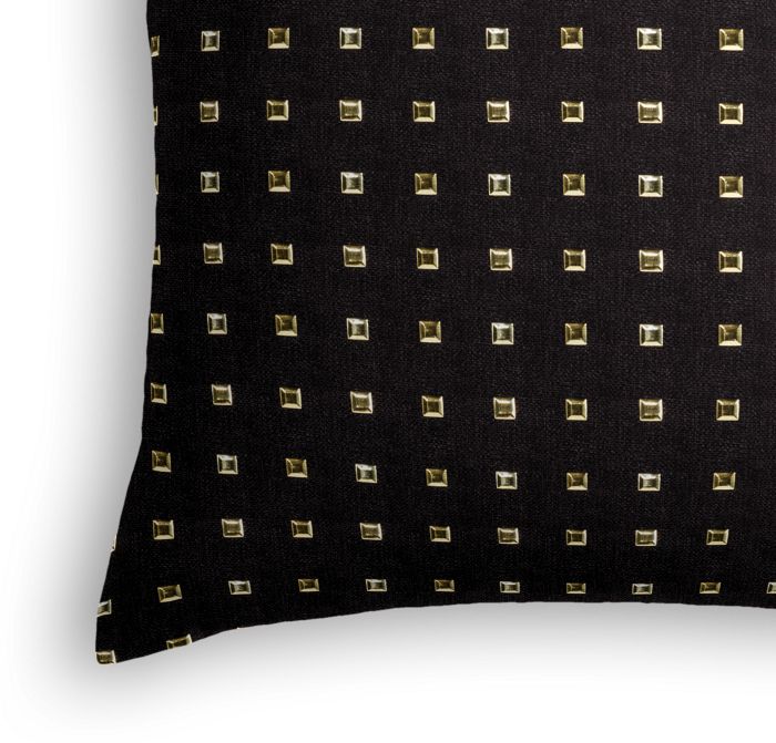 Throw Pillow in Stud Muffin - Black