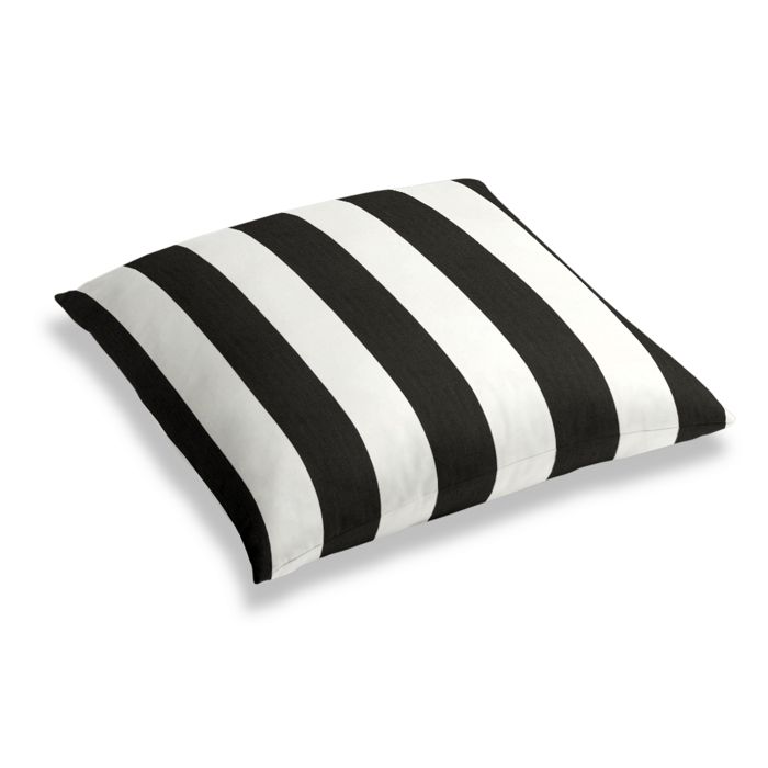 Simple Outdoor Floor Pillow in Sunbrella® Cabana - Classic