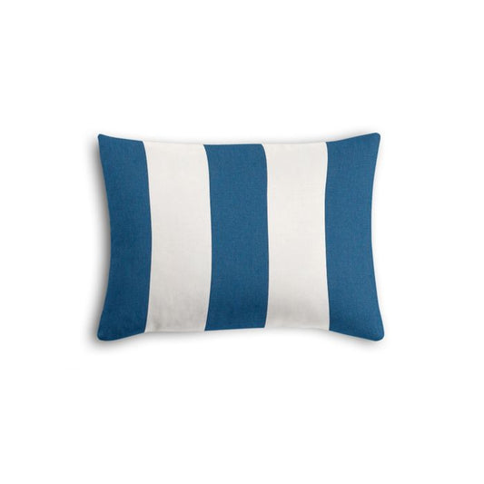 Boudoir Pillow in Sunbrella® Cabana - Regatta
