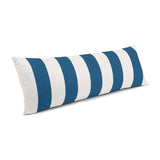 Large Lumbar Pillow in Sunbrella® Cabana - Regatta