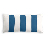 Outdoor Lumbar Pillow in Sunbrella® Cabana - Regatta