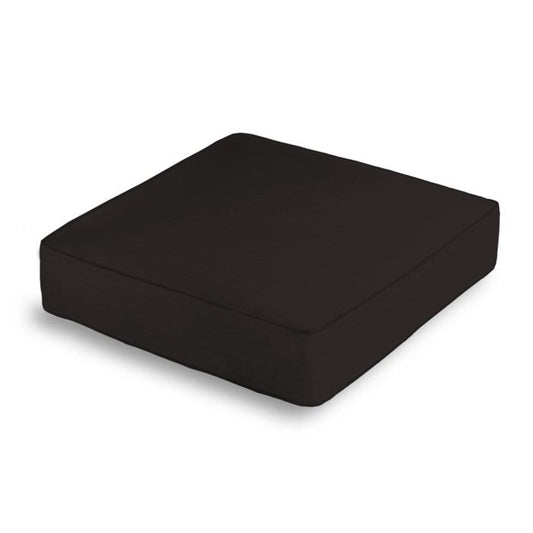 Box Floor Pillow in Sunbrella® Canvas - Black