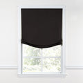 Relaxed Roman Shade in Sunbrella® Canvas - Black
