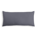Outdoor Lumbar Pillow in Sunbrella® Canvas - Charcoal