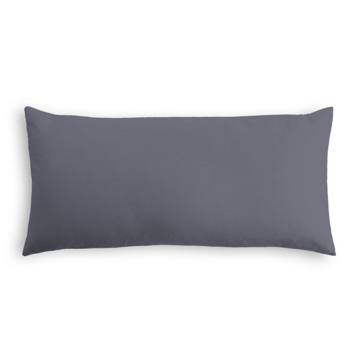 Outdoor Lumbar Pillow in Sunbrella® Canvas - Charcoal