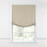 Relaxed Roman Shade in Sunbrella® Canvas - Flax