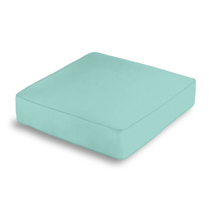 Box Floor Pillow in Sunbrella® Canvas - Glacier