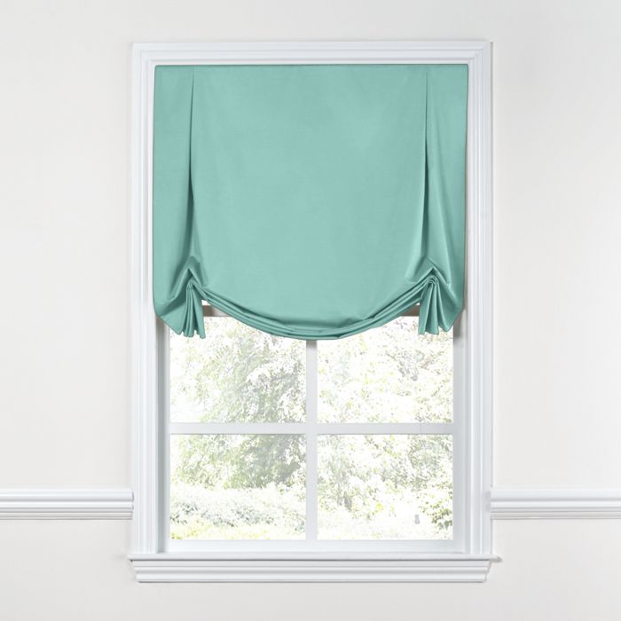 Tulip Roman Shade in Sunbrella® Canvas - Glacier