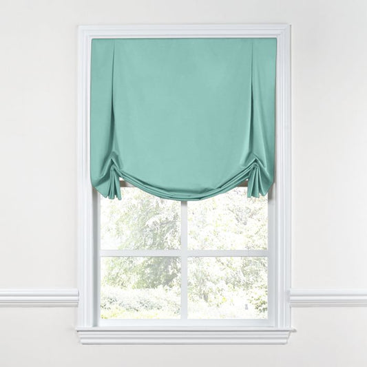 Tulip Roman Shade in Sunbrella® Canvas - Glacier