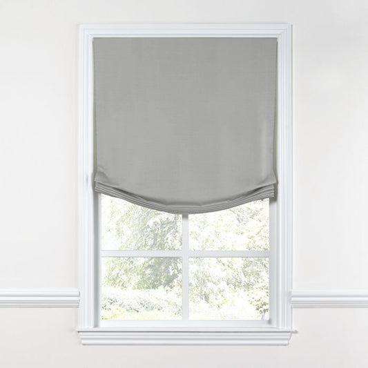 Relaxed Roman Shade in Sunbrella® Canvas - Granite