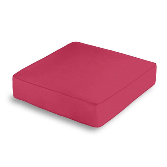 Box Floor Pillow in Sunbrella® Canvas - Hot Pink