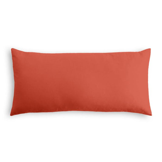 Outdoor Lumbar Pillow in Sunbrella® Canvas - Melon