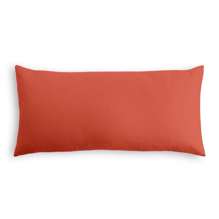Outdoor Lumbar Pillow in Sunbrella® Canvas - Melon