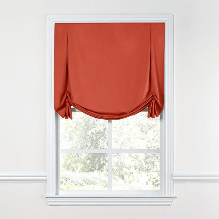 Tulip Roman Shade in Sunbrella® Canvas - Melon