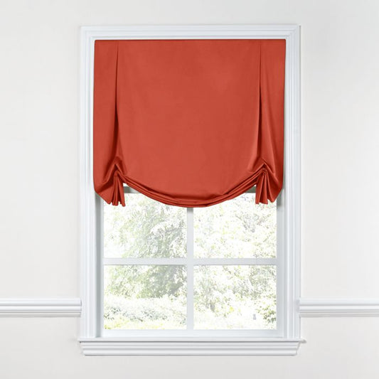 Tulip Roman Shade in Sunbrella® Canvas - Melon