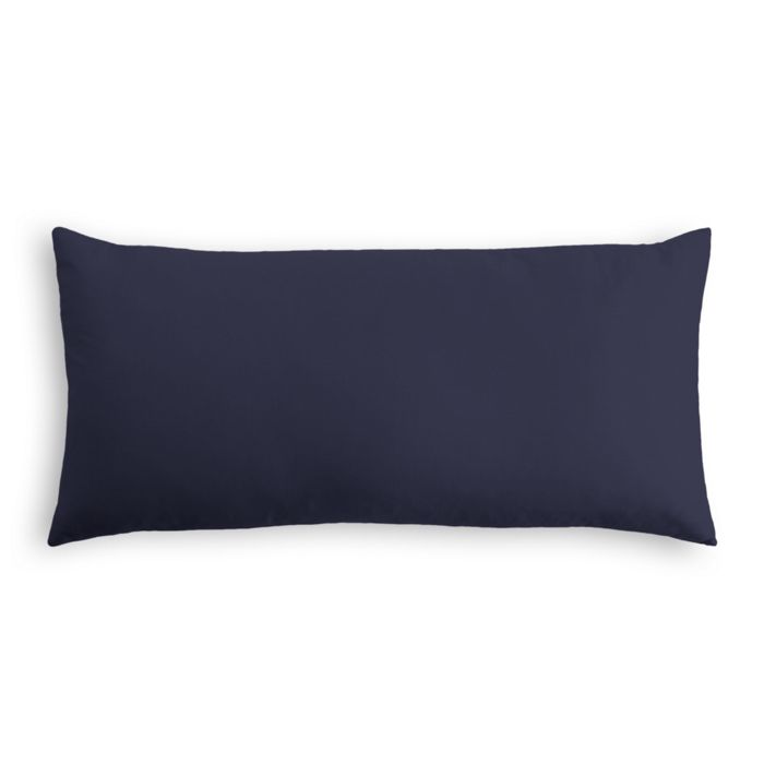Outdoor Lumbar Pillow in Sunbrella® Canvas - Navy