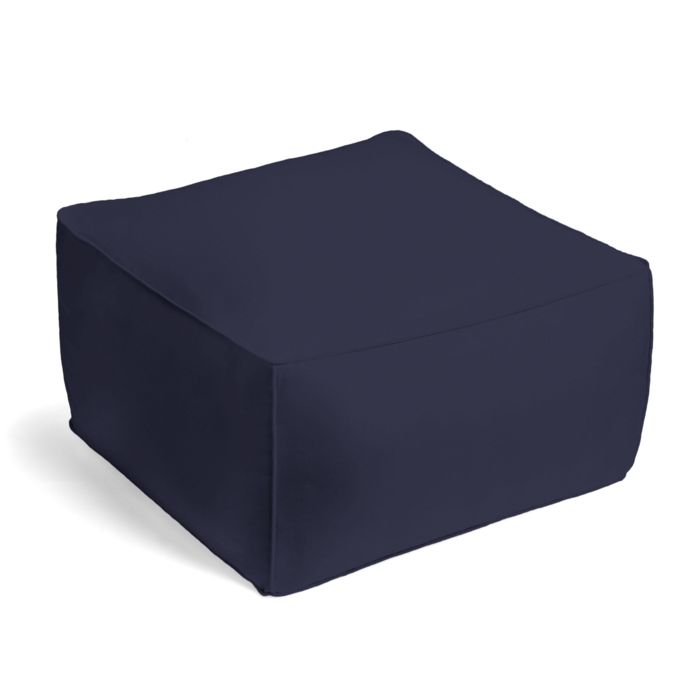 Outdoor Pouf in Sunbrella® Canvas - Navy