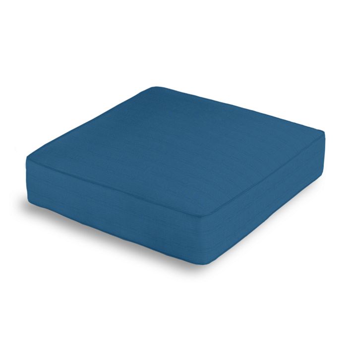 Box Floor Pillow in Sunbrella® Canvas - Regatta