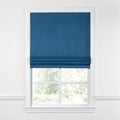 Flat Roman Shade in Sunbrella® Canvas - Regatta