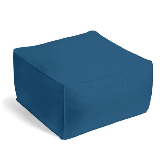 Outdoor Pouf in Sunbrella® Canvas - Regatta